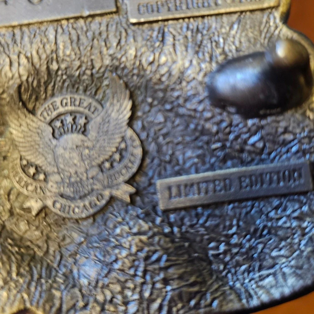 Great American Buckle Co 1980 4-Wheelers Do It In The Dust Brass Belt Buckle 404